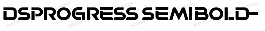 DSProgress SemiBold字体转换